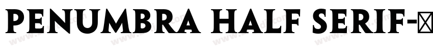 Penumbra Half Serif字体转换